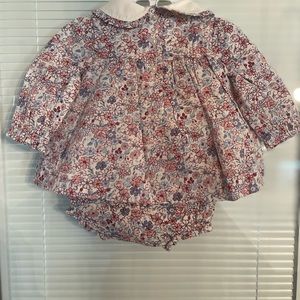 Janie and Jack baby girl 2 piece floral dress - size 0-3 months - new with tags